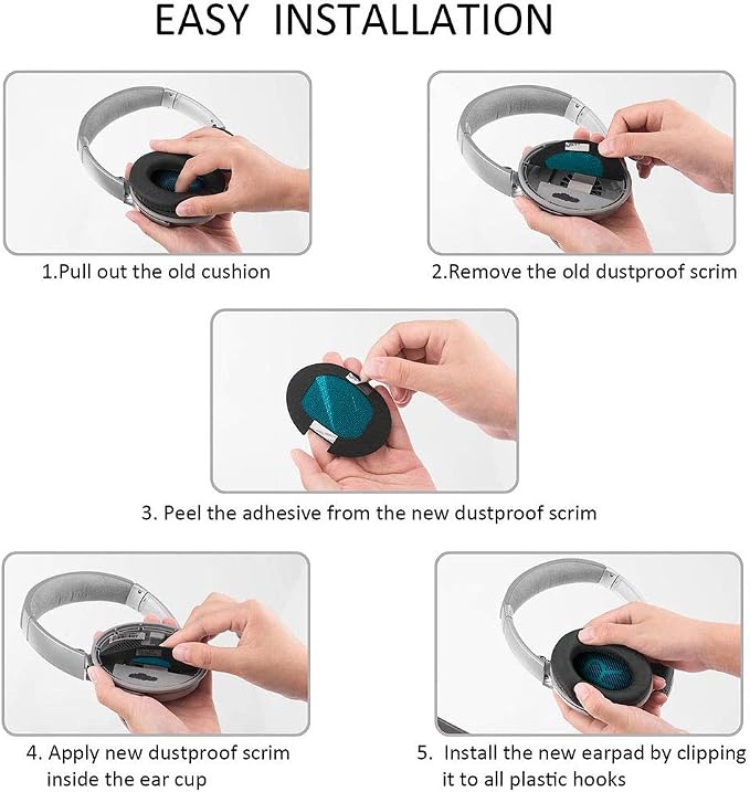 Qc35 Replacement Ear Pads for Bose - Image 4