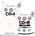 Smartbuy 700mb/80min 52x CD-R White Top Blank Video Recordable Media Disc by Smartbuy