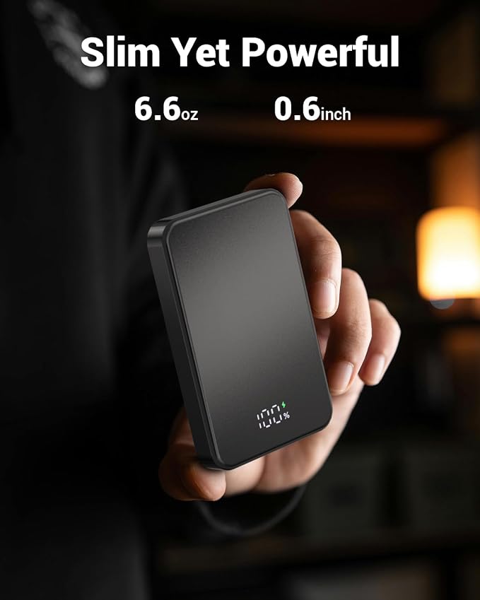 for Magsafe Portable Charger, Aluminum Alloy Small 10000mAh 20W PD Magnetic - Image 5