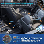 Car Charger USB C Fast Charging, 65W 4-Port Fast Car Phone Charger Accessories - Image 4