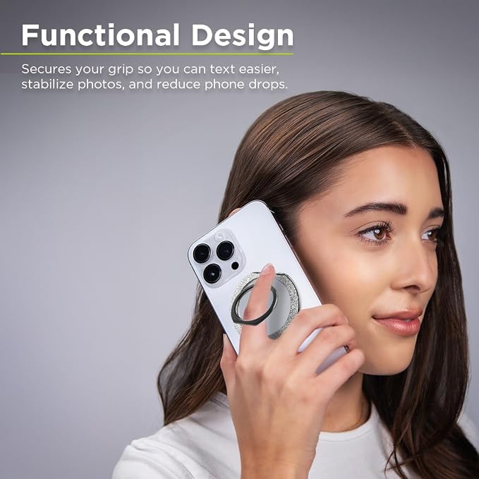 PureGear Magnetic Phone Grip Ring Stand, Magnetic Phone Ring Holder - Image 6
