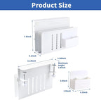 LUKETURE Laptop Holder, Steel Desk Side Storage, No Drill Standing Desk - Image 2