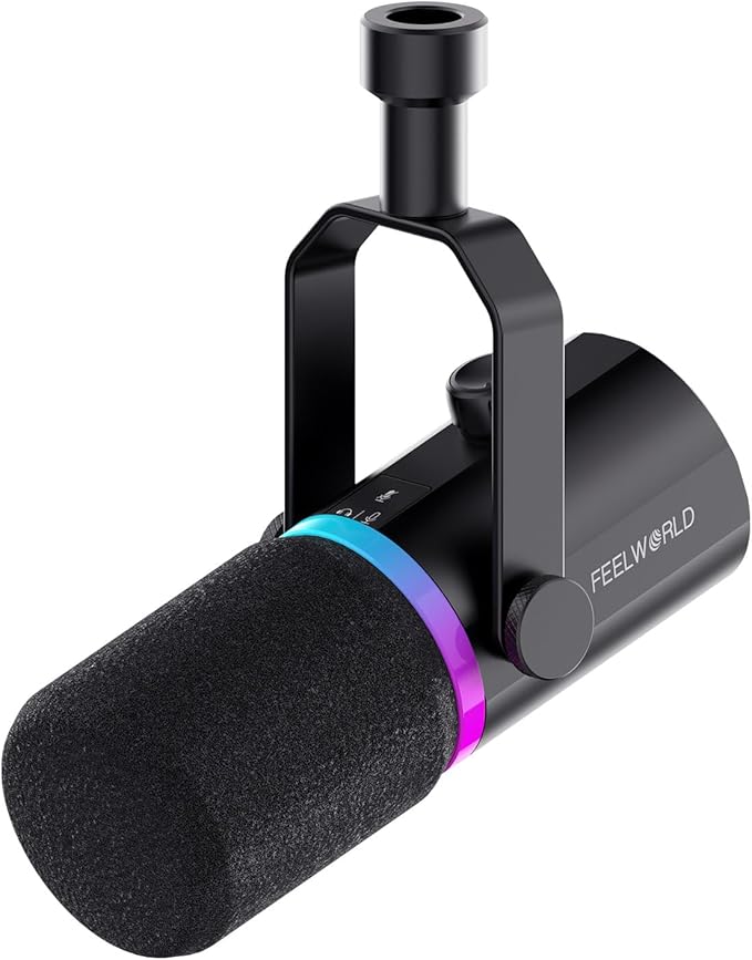 FEELWORLD PM1 XLR USB Dynamic Microphone Gifts by Feelworld