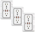 3 Pack Surge Protector Outlet Extender, 6 Outlet Splitter by JcBlaon