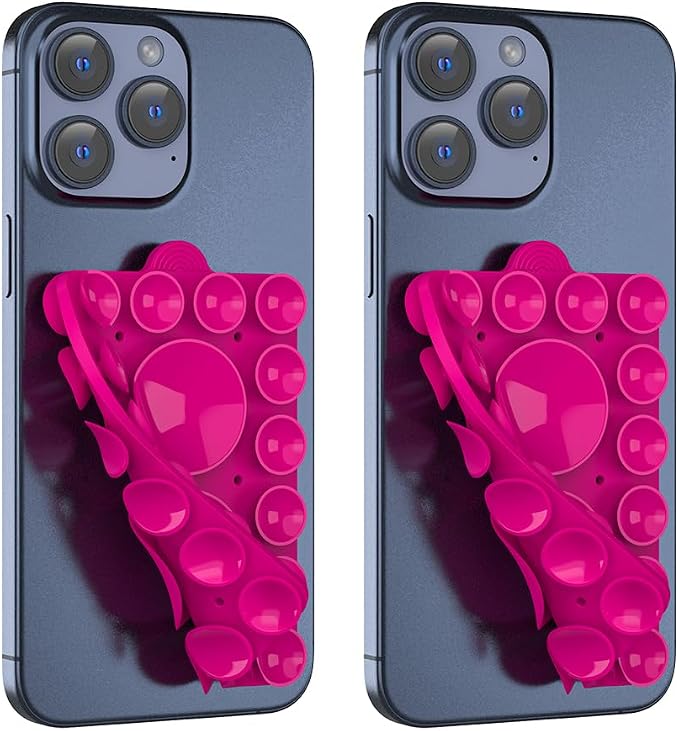 Double Sided Silicone Suction Phone Holder Mount, Compatible by ZYCCER