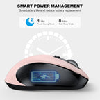 WisFox 2.4G Wireless Mouse for Laptop, Ergonomic Computer Mouse - Image 4