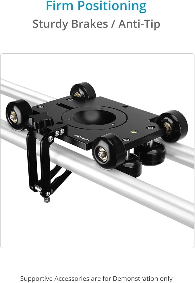 PROAIM Polaris Mini Portable Video Camera Dolly w Universal Track Ends | - Image 8