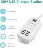 6 Ports USB Charger Hub Desktop US Plug AC Power Wall Travel Charging Adapter - Image 2