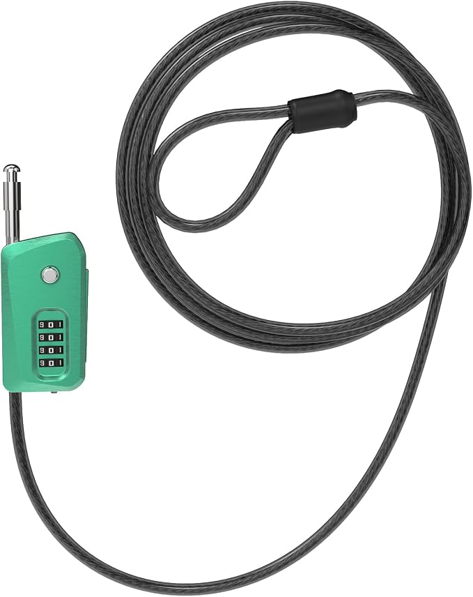 6ft Python Cable Lock for Bike, Trail Camera, 4 Digit Combination Lock by SpecializeinCombinationLock