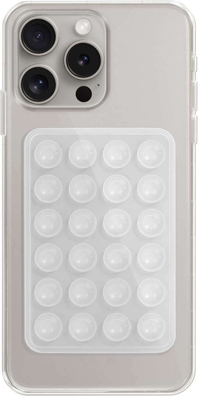 Silicone Phone Sticky Grip, Suction Phone Case Mount by MAYNOS