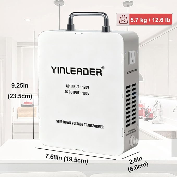 Yinleader 2000W Convert 120V to 100V Step Down Voltage Transformer Perfect - Image 6