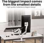 EVEO Premium Dual Monitor Mount 14"-35” Dual Monitor Arm VESA Bracket - Image 5