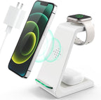 3 in 1 Wireless Charging Station, 2025 Upgraded Fast Desk Charger Station by LABJOB
