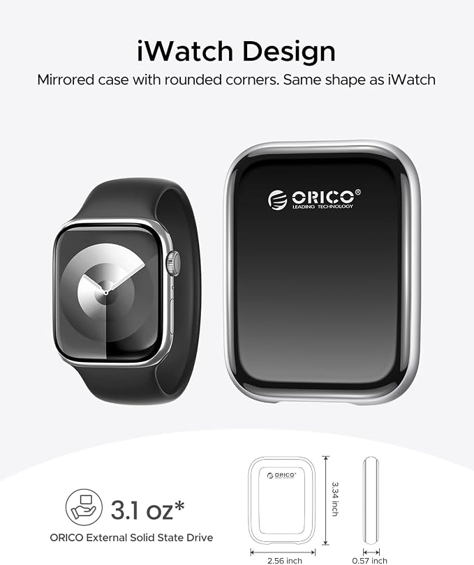 ORICO 1TB Portable SSD Up to 2000MB/s External Solid State Drive, USB 3.2 Gen - Image 7
