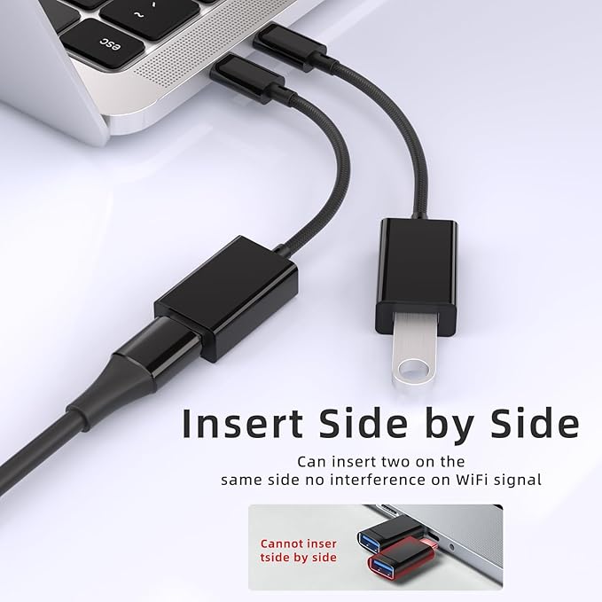 USB C to USB 3.0 Adapter, USB C Male to USB Female OTG Cable Thunderbolt3 to - Image 4
