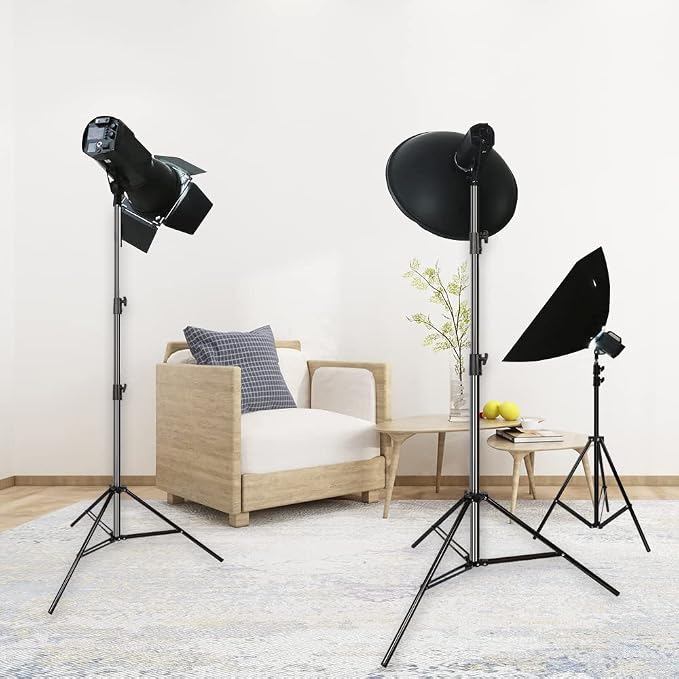 Aluminum Alloy Light Stand 9.5 Feet/2.8m Adjustable Spring Cushioned - Image 7