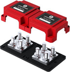 400A Bus Bar 8 M10 Terminal Studs Modular Design Tin Plated Copper Distribution by AMOMD