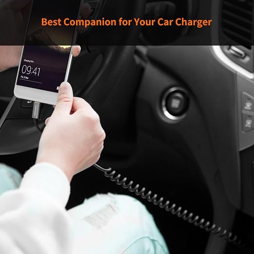 CableCreation Coiled USB to Micro USB Cable 0.56ft to 4ft, USB 2.0 A to Micro - Image 5