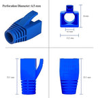 100Pack RJ45 Boot Cover, Cat5 Cat6 Cat6A Ethernet Network Cable Strain Relief - Image 3