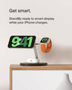 Belkin MagSafe Charger, 3-in-1 Wireless Charging Stand, 2ND GEN, 33% Faster - Image 2