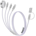 4-in-2 Charging Cable for Apple Watch Charger/Samsung/iPhone Charger, by HitfineLLC