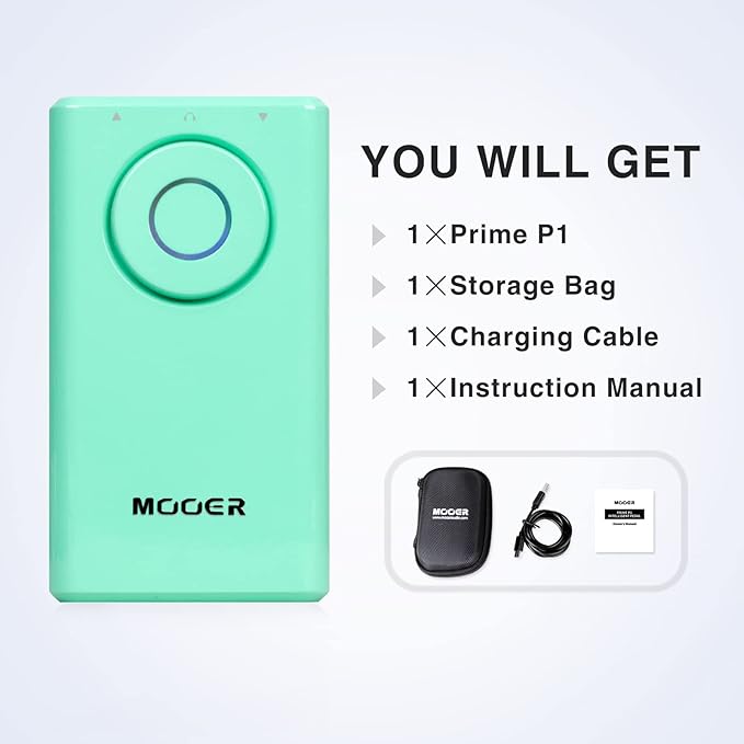 MOOER PRIME P1 Intelligent Pedal Surf Green - Image 5