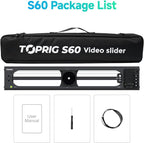 Accsoon Toprig 24inch/60cm Motorized Camera Slider, Button/APP Dual Control - Image 10