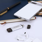 Transcend 512GB USB C External SSD, USB 3.2 Gen 2 Flash Drive, 2-in-1 Memory - Image 6