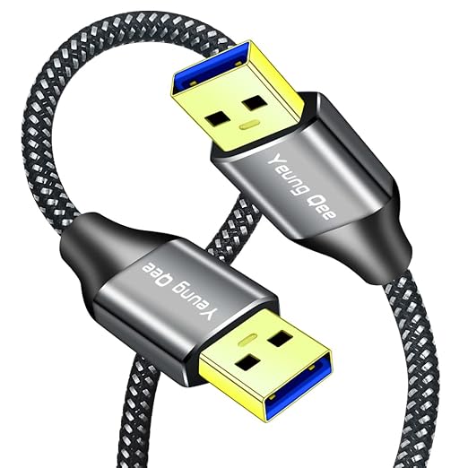 USB 3.0 A to A Male Cable 3 ft, Super Speed Type A Male to Male Cable USB 3.0 by Yeung+Qee