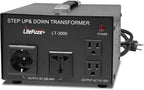 LiteFuze LT Series 3000 Watt Voltage Converter Transformer Step Up/Down - 110v by LiteFuzeBrand
