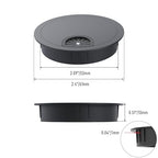 2 Pack Desk Grommet 2-1/8 Inch 53mm, Zinc Alloy Computer Desk Wire Hole Cover - Image 2