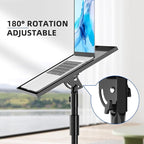 Projector Stand with Wheels, Laptop Tripod from 29" to 69" with Mouse Tray - Image 6