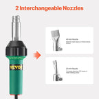 VEVOR Hot Air Plastic Welder, 1600W Hot Air Torch Pistol, 122-1112℉ PVC TPO - Image 3