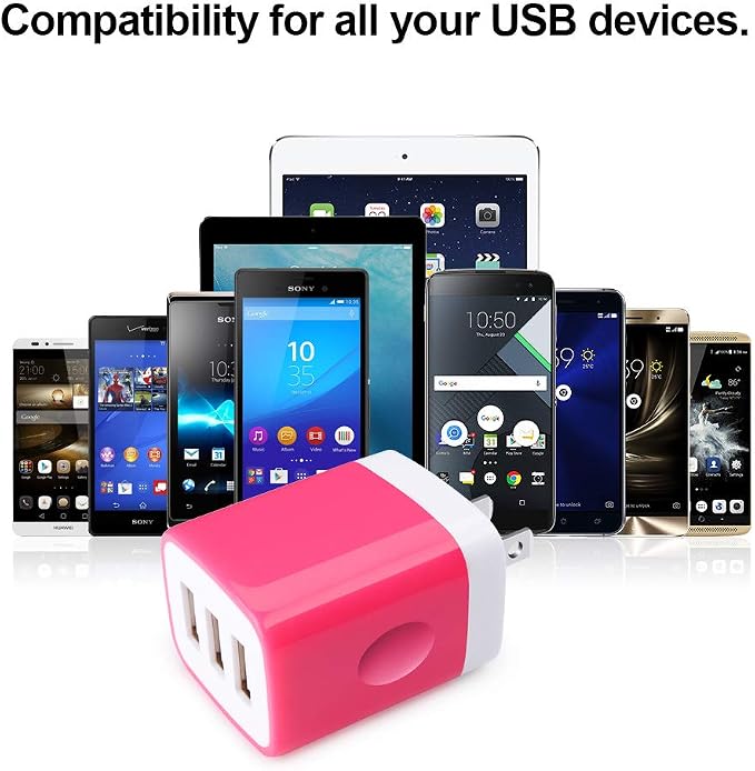 Wall Charger Adapter, USB Cubes, Samsung GalaxyS24, S20 Plus - Image 7
