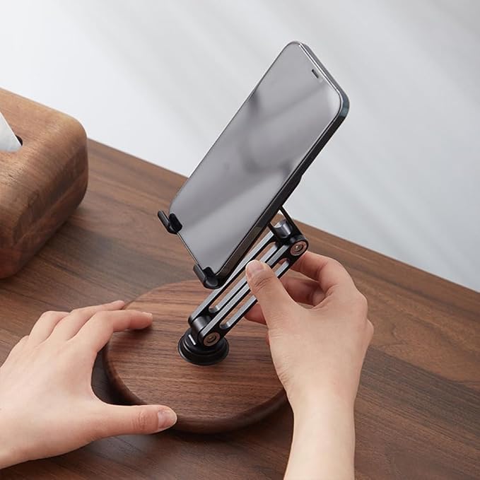 iPhone Stand for Desk, Phone Stand Adjustable Foldable, Cell Phone Holder 360 ° - Image 4