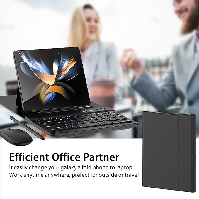 for Samsung Galaxy Z Fold 7 6 5 Keyboard and Mouse, Portable Mini 7.9 inch - Image 6