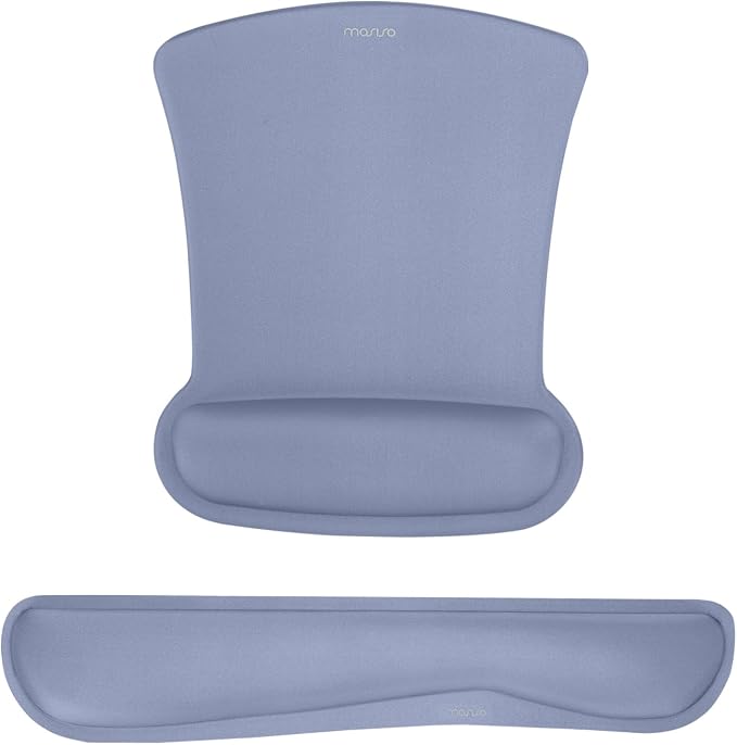 MOSISO Wrist Rest Support for Mouse Pad & Keyboard Set, Ergonomic Mousepad by MOSISO