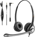 Wantek Cell Phone Headset with Microphone Noise Cancelling, Wired 3.5mm by Wantek