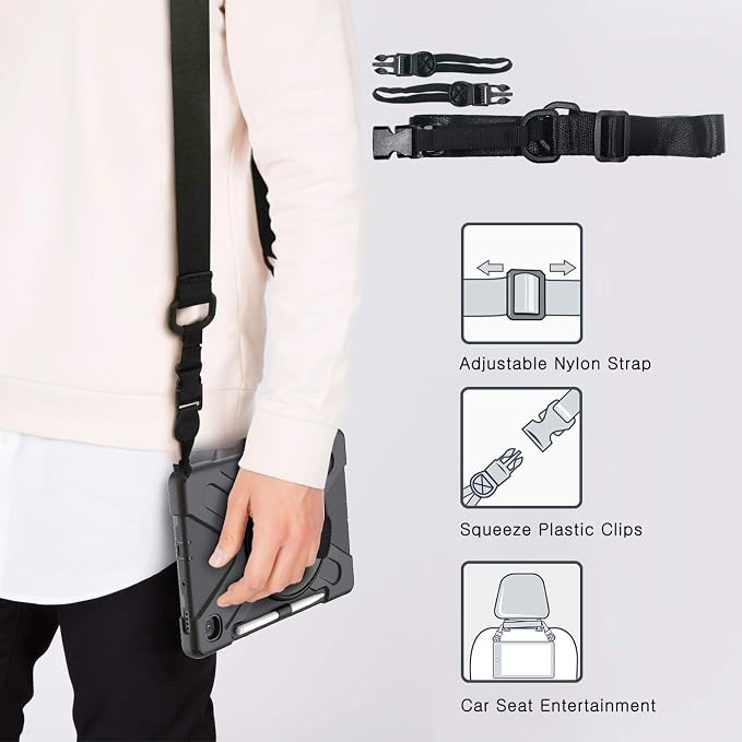 BRAECN for Samsung Galaxy Tab S6 lite Case 10.4 inch 2024/2022, Rugged - Image 4