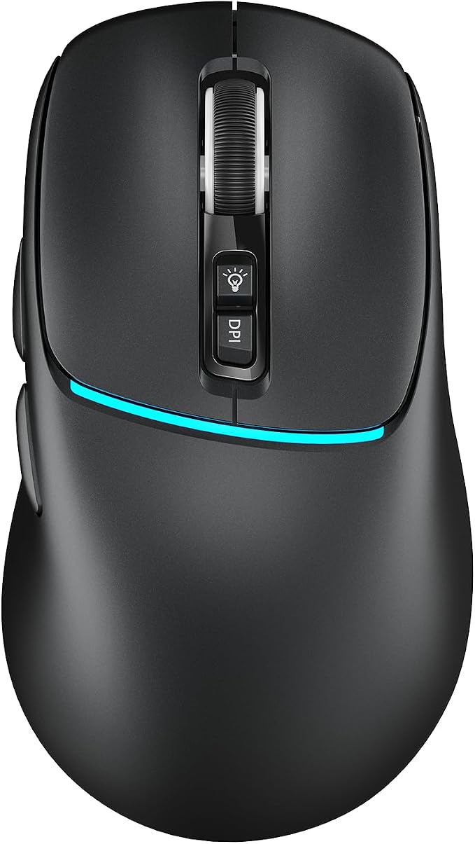 R108 Bluetooth Wireless Mouse – Dual Bluetooth ＆ 2.4GHz USB Receiver, 4 DPI by RAPIQUE