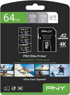 PNY 64GB PRO Elite Prime C10 U3 V30 A2 microSDXC Flash Memory Card – Ultra-Fast - Image 8