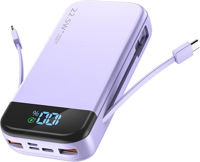 Portable Charger 32000mAh, 22.5W QC 3.0 PD 20W Smart LED Display Fast Charging by BLJIB