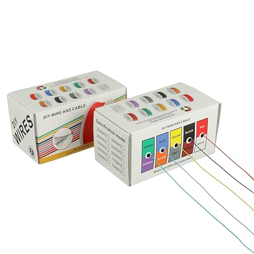 BOJACK 30 AWG Flexible Silicone Wire Electric Wire Hook up Wire Kit 300V Cables - Image 4