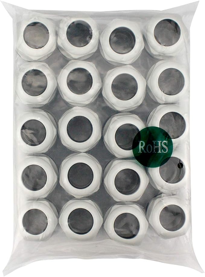 XHF 20 Pcs 1" IP68 Strain Relief Nylon Cord Grip Waterproof NPT Cable Glands - Image 7