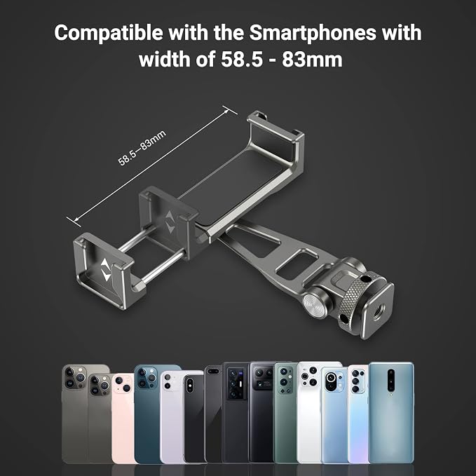 SmallRig Multifunctional Universal Cell Phone Mount Adapter, Phone Tripod Mount - Image 3