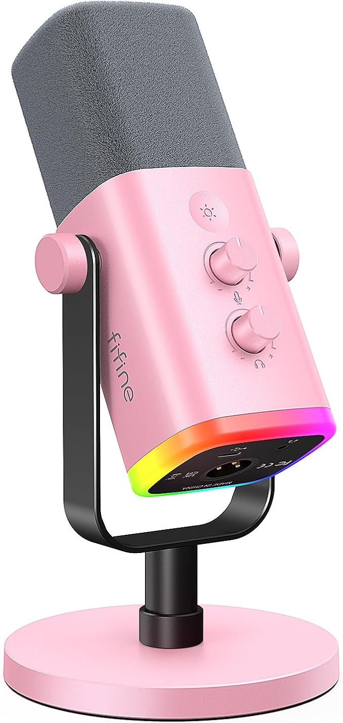 FIFINE XLR/USB Microphone, Gaming Recording PC Microphone by FIFINE