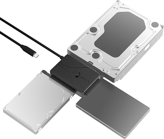 SABRENT USB Type-C to SSD/SATA/IDE 2.5/3.5/5.25-INCH Hard Drive Converter by SABRENT