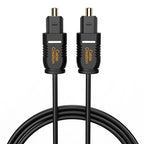 CableCreation Optical Digital Audio Cable 15FT 2-Pack, Thin Fiber Optic Toslink by CableCreation