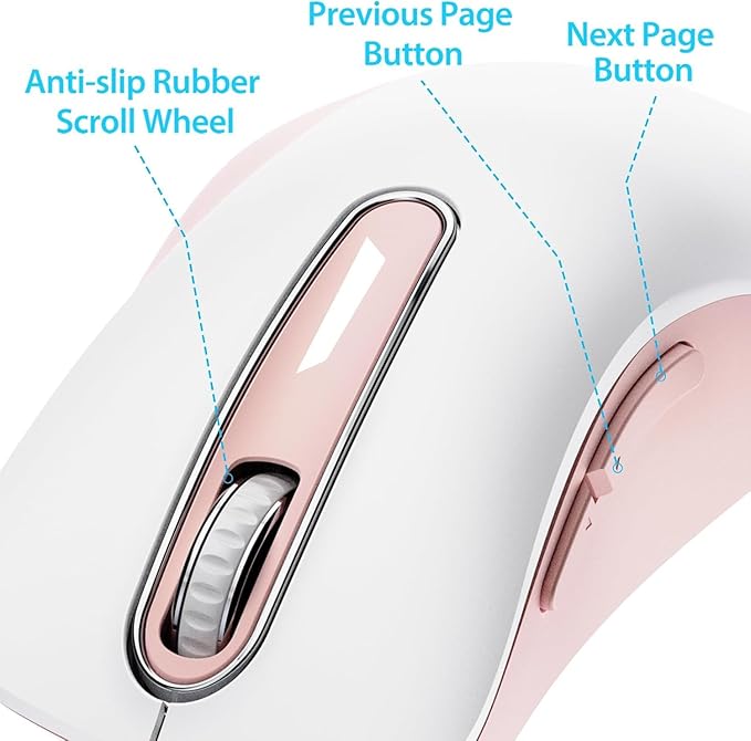 memzuoix 2.4G Wireless Mouse, 1400 DPI Computer Mice - Image 3