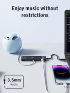 Lemorele USB C Docking Station for Laptop, 10 in 1 Triple Display Monitors - Image 8